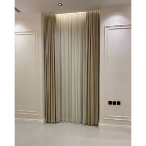 ستارة امريكي خطين بلاك اوت وشفيون - 350x300 سم - اوف وايت