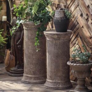 طقم ديكور اعمدة حديد قطعتين