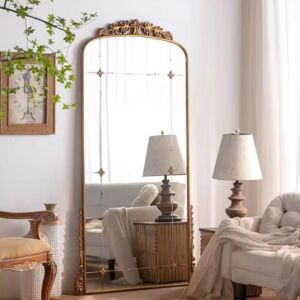 مرآه أرضية دانيال 190 سم - ذهبي