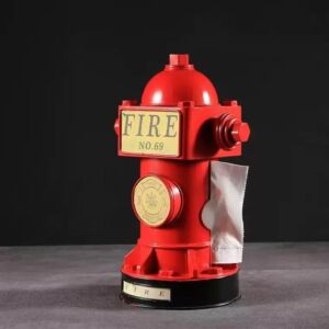 علبة مناديل شكل طرمبة اطفاء