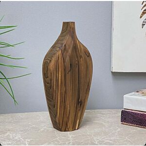 فازة خشب انتيك - 27 سم