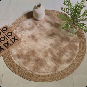 مفرش خوص وفرو بوهيمي - 100 سم