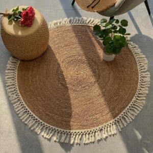 سجادة خوص بوهيمي 100 سم