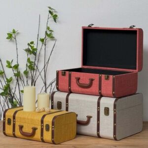 طقم صناديق جلد 3 قطع لورا