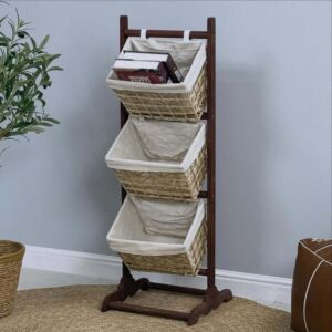 ستاند خشب سلال خوص جاردو - 3 سلال