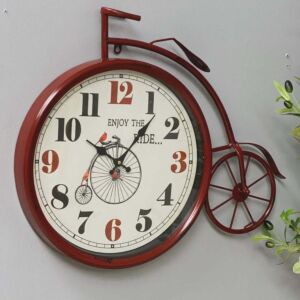 ساعة جدارية شكل دراجة فينتا