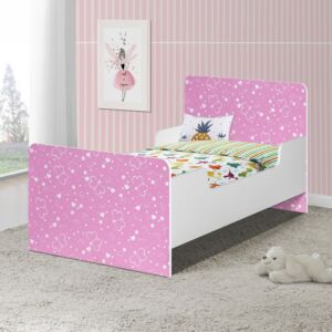 سرير أطفال بتصميم فراشة من فانيلا - 70x130 سم