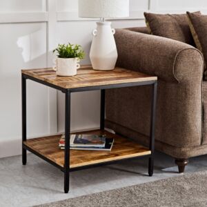 طاولة جانبية من الخشب الصلب من رودي