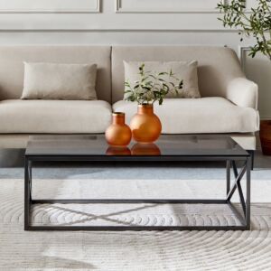 طاولة قهوة بسطح زجاج من ميلودي