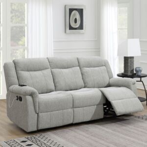 كنبة استرخاء قماش 3 مقاعد مع يو إس بي من جين