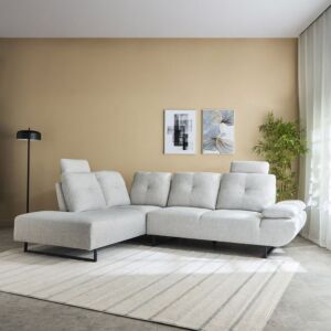 كنبة زاوية يسار رباعية بظهر قابل للتعديل بريميير