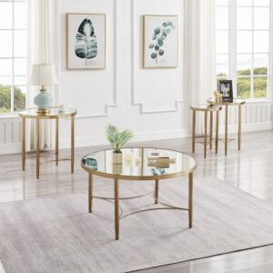 طاولة قهوة بسطح مرآة من أرتيسون