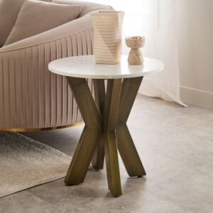 طاولة جانبية بسطح رخام بورتولا