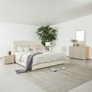 طقم غرفة نوم كينج 5 قطع من لازيو - 180x200 سم