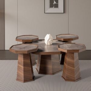 طقم طاولة قهوة 5 قطع هيتا