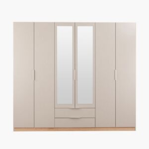 دولاب ملابس 6 أبواب ودرجين أوريون مودينا