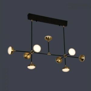 انارة معلقة سفير حر اسود ذهبي ورملايت