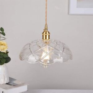 إنارة معلقة فينتاج زجاج نجوم 25 سم - شفاف