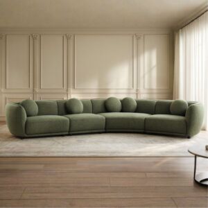 كنب زاوية مانسيرا 4 قطع - اخضر