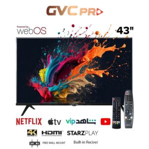 شاشة تلفزيون جي في سي برو 43 بوصة سمارت 4K