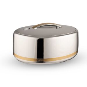 حافظة طعام غولدن فاير كروم لون فضي وذهبي - سعة 6لتر