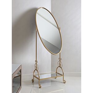 مرآة ستاند معدنية متحركة - ذهبي