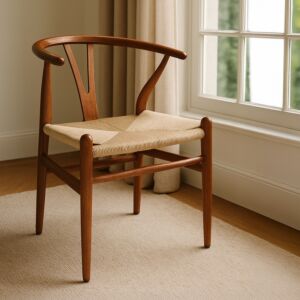 كرسي طعام بريز - بني وبيج