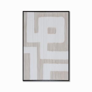 لوحة فنية ويزو 120x80 سم - كريمي