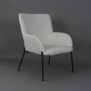 كرسي طاولة طعام فيزا - ابيض