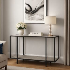 كونسول زجاجي سباركس - اسود