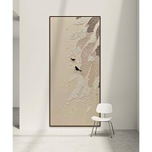 لوحة جبسية مقاس 100x200 سم ايلا - برواز أسود