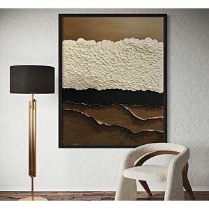 لوحة جبسية مقاس 80x120 سم لينكو - برواز أسود