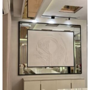 مرايا ديكور وسطها لوحة 150x200