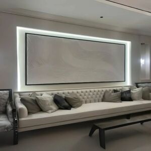 لوحة جدارية جبسية بإطار اسود 295x220 سم