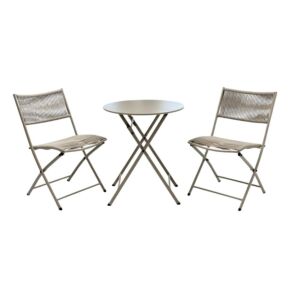 طقم جلسة خارجية 3 قطع شيتو - بيج