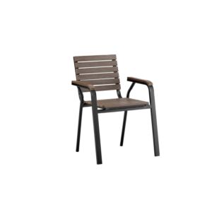 كرسي جلسة خارجية روبينال - اسود وبني