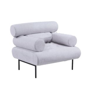 كرسي مفرد روتانا - رمادي فاتح