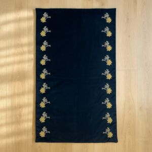 سجادة صلاة حياكة يدوية نخيل - اسود ومتعدد الالوان