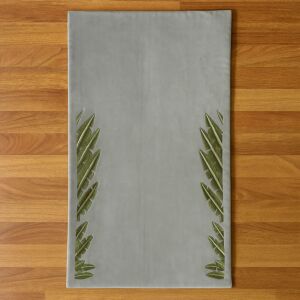 سجادة صلاة حياكة يدوية مطرزة روبين - رمادي ومتعدد الالوان