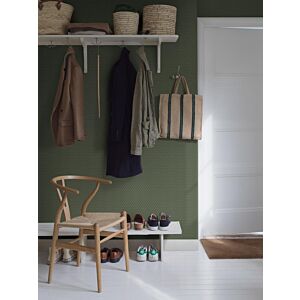 ورق جدران بتصاميم متعرجة - اخضر