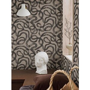ورق جدران منقوش سيزار - بيج