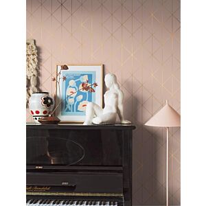 ورق جدران سنتريم - وردي