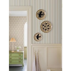 ورق جدران مقلم لويز - رمادي ومتعدد الالوان