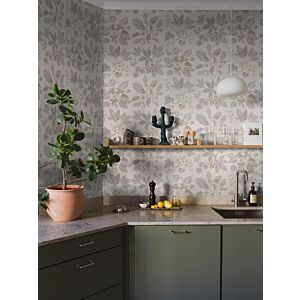 ورق جدران منقوش ليكسو - رمادي