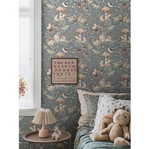 ورق جدران نويب - ازرق