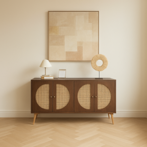 طاولة بوفيه ميكسا - بني