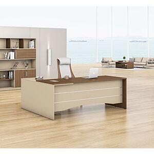 مكتب مع ملحق نيو نيرا 200 سم - بني ومتعدد الالوان