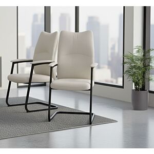 كرسي مكتبي ثابت برسي - كريمي