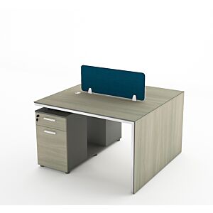 مكتب عمل بوكانتس بقاطع لشخصين - رمادي