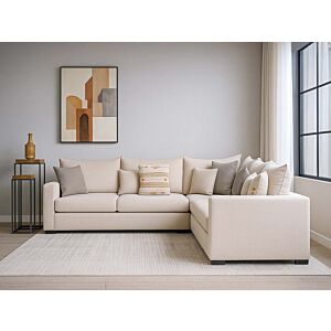 كنب زاوية مورا 4 قطع - بيج